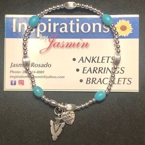 Silver plated stretch bracelets